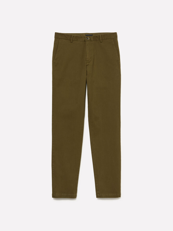 Olivgrüne Chinohose - chino hosen für herren - Olivgrün | Sisley image number 1